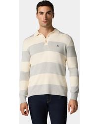 Brooks Brothers - Polo De Punto De Algodón Y Cachemira A Rayas - Lyst