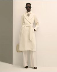 Brooks Brothers - Wool Blend Shawl-Collar Wrap Coat - Lyst