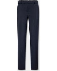 Brooks Brothers - Pinstripe Cigarette Fit Virgin Wool Trousers - Lyst