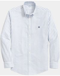 Brooks Brothers - Slim Fit Non-Iron Plaid Stretch Oxford Shirt With Button Down Collar - Lyst
