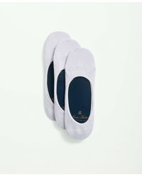 Brooks Brothers - Cotton Blend 3-pack Loafer Socks - Lyst
