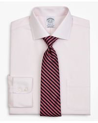 Brooks Brothers - Stretch Milano Slim-fit Dress Shirt, Non-iron Twill English Collar Micro-check - Lyst
