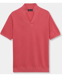 Brooks Brothers - Open Collar Piqué Knit Polo - Lyst