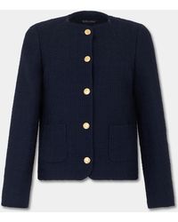 Brooks Brothers - Collarless Buttons Wool Jacket - Lyst