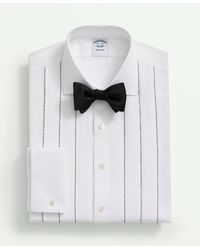 Brooks Brothers - Supima Cotton Poplin Vintage Pleat Front, English Collar, Tuxedo Shirt - Lyst