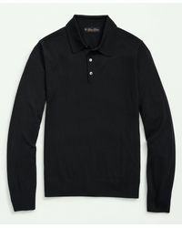 Brooks Brothers - Fine Merino Wool Sweater Polo - Lyst
