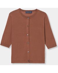Brooks Brothers - Silk Blend Cardigan - Lyst