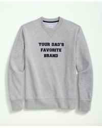 Brooks Brothers - Your Dad's Favorite Brand Sweatshirt In French Terry Cotton - Lyst