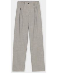 Brooks Brothers - Wool Blend Stretch Pleated Trousers - Lyst