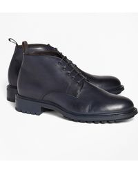 Brooks Brothers 1818 Footwear Lug-sole Suede Chukka Boots - Blue