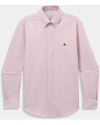 Brooks Brothers - Regular Fit Striped Oxford Shirt With Button Down Collar - Lyst