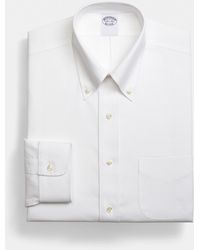 Brooks Brothers - Regular Fit Non-Iron Supima Oxford Pinpoint Shirt With Button Down Collar - Lyst