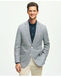 Brooks Brothers - Classic Fit 1818 Check Sport Coat In Linen-cotton Blend - Lyst