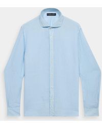 Brooks Brothers - Slim Fit Linen Shirt With Spread Collar - Lyst