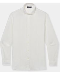 Brooks Brothers - Regular Fit Linen Shirt With Spread Collar - Lyst