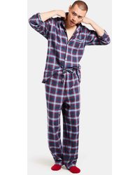 Brooks Brothers - Flanell-pyjama Offenes Karomuster - Lyst