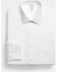 Brooks Brothers - Slim Fit Non-Iron Stretch Cotton Dress Shirt With Ainsley Collar - Lyst
