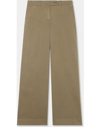 Brooks Brothers - Cotton Stretch Wide Leg Pant - Lyst