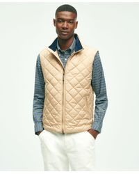 Brooks Brothers - Water Repellent Diamond Quilted Vest - Lyst
