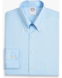 Brooks Brothers - Pastel Slim Fit Non-Iron Stretch Supima Cotton Dress Shirt With Button Down Collar - Lyst