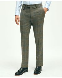 Brooks Brothers - Slim Fit Wool Twill Prince Of Wales Suit Pants - Lyst