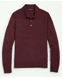 Brooks Brothers - Fine Merino Wool Sweater Polo - Lyst