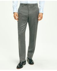 Brooks Brothers - Traditional Fit Wool Flannel Dress Pants - Lyst