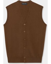 Brooks Brothers - Buttoned Sweater Vest - Lyst