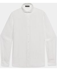Brooks Brothers - Slim Fit Linen Shirt With Spread Collar - Lyst