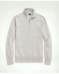 Brooks Brothers - Big & Tall Supima Cotton Half-zip Sweater - Lyst