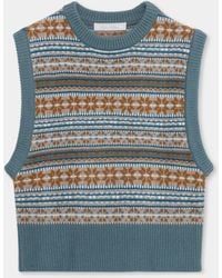 Brooks Brothers - Fair Isle Lambswool Knit Vest - Lyst
