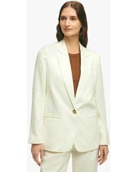 Brooks Brothers - White Linen One-button Jacket - Lyst