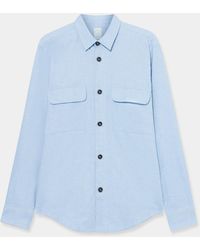 Brooks Brothers - Cotton Flannel Overshirt With Flap Pockets - Lyst