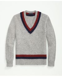 Brooks Brothers - Big & Tall Brushed Wool Tennis Sweater - Lyst