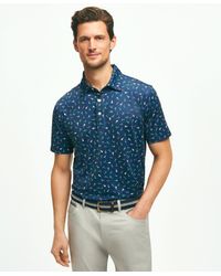 Brooks Brothers - Performance Series Vintage Print Jersey Polo Shirt - Lyst