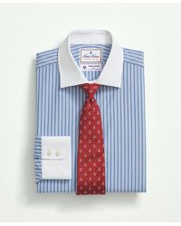 Brooks Brothers - X Thomas Mason Cotton Poplin English Collar, Stripe Dress Shirt - Lyst