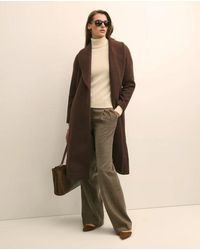 Brooks Brothers - Wool Blend Shawl-Collar Wrap Coat - Lyst