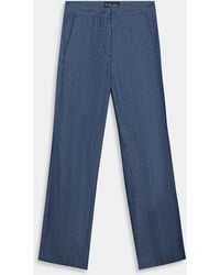Brooks Brothers - Straight Fit Cotton Linen Trousers - Lyst