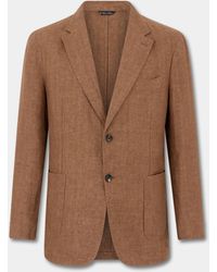 Brooks Brothers - Herringbone Linen Blazer - Lyst