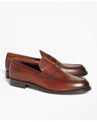 Brooks Brothers 1818 Footwear Leather Penny Loafers - Brown