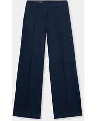 Brooks Brothers - Wide Leg Tailored Linen Trousers - Lyst