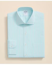 Brooks Brothers - Regular Fit Striped Cotton Shirt With English Collar - Lyst