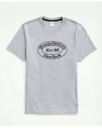 Brooks Brothers - Label Graphic T-shirt - Lyst