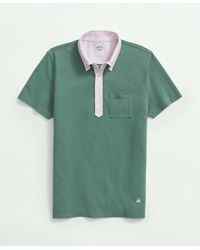 Brooks Brothers - The Vintage Oxford-collar Polo Shirt In Supima Cotton Blend - Lyst