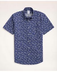 Brooks Brothers - Regent Regular-fit Short-sleeve Sport Shirt, Floral Print - Lyst