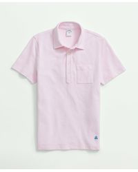 Brooks Brothers - The Vintage Oxford-collar Polo Shirt In Cotton Blend - Lyst