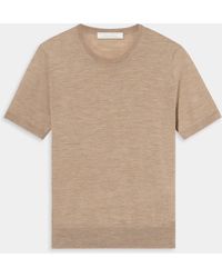 Brooks Brothers - Relaxed Diamond Merino Short Sleeve Sweater - Lyst