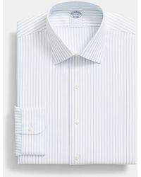 Brooks Brothers - Regular Fit Non-Iron Striped Dobby Supima Cotton Shirt With Ainsley Collar - Lyst
