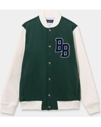 Brooks Brothers - Varsity-Jacke Aus Baumwolle Mit Terry Logo - Lyst