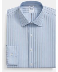 Brooks Brothers - Slim Fit Non-Iron Striped Oxford Pinpoint Supima Shirt With Ainsley Collar - Lyst